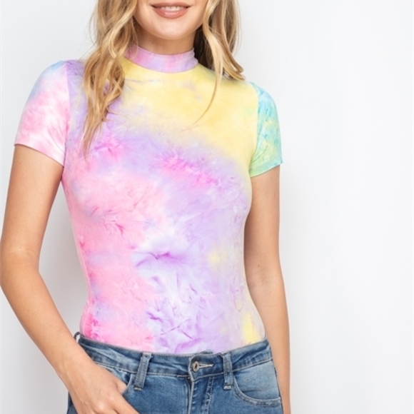 Tops - Vibrant Tie-Dye Bodysuit